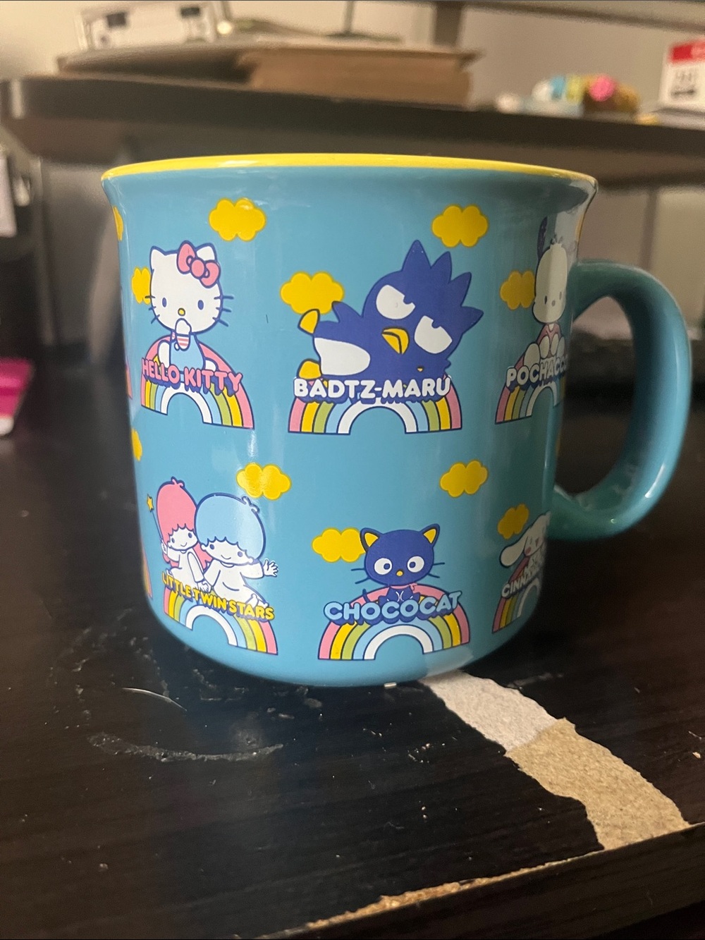 Hello Kitty Blue & Yellow Sanrio Character Kids Mug